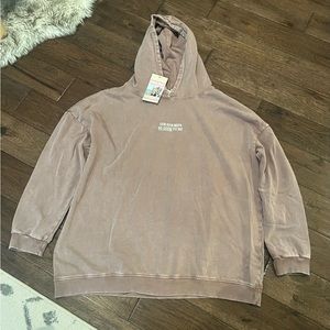 Jadelynn Brooke Spirit Lead Me (Mocha Acid Wash) Sweatshirt/hoodie Size Large